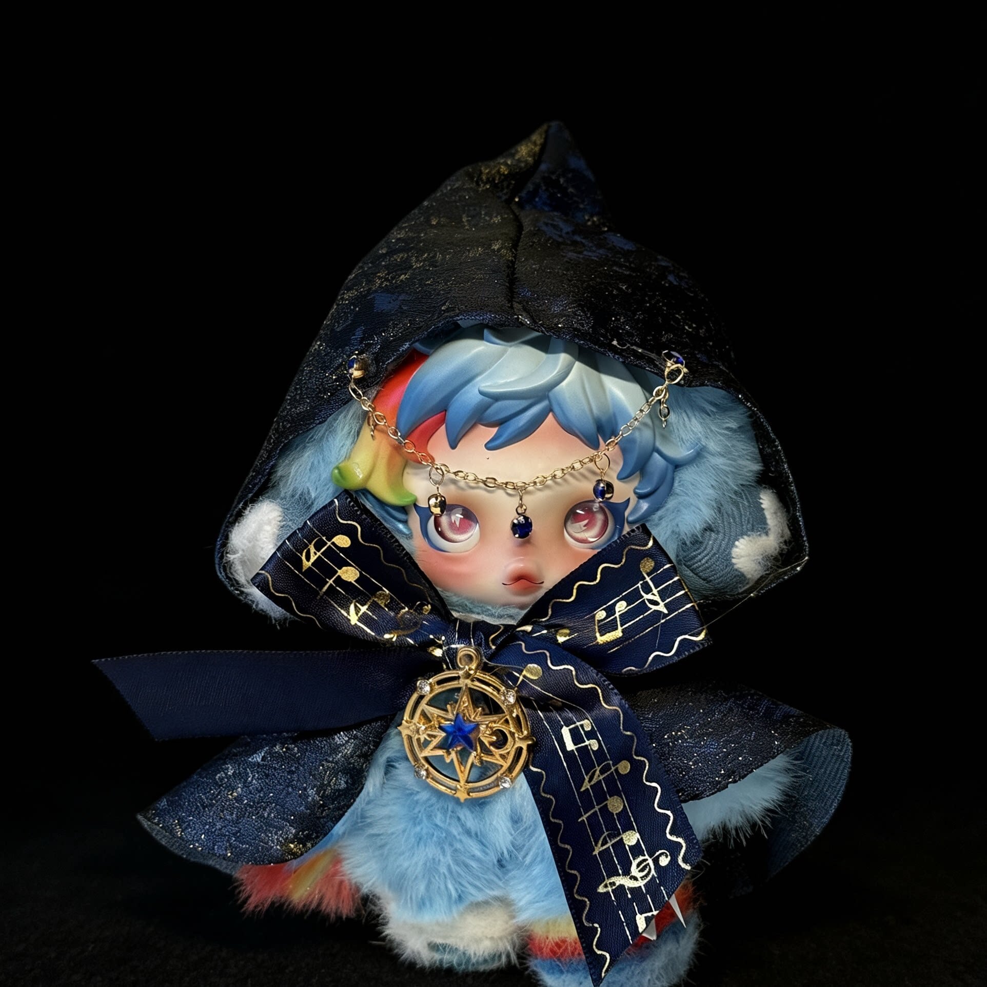 スカルパンダ ぬいぐるみ用 魔法使い フード付きマント+スカート