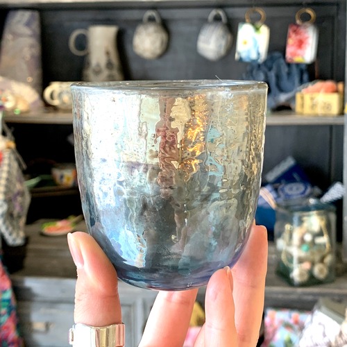 metallic cup