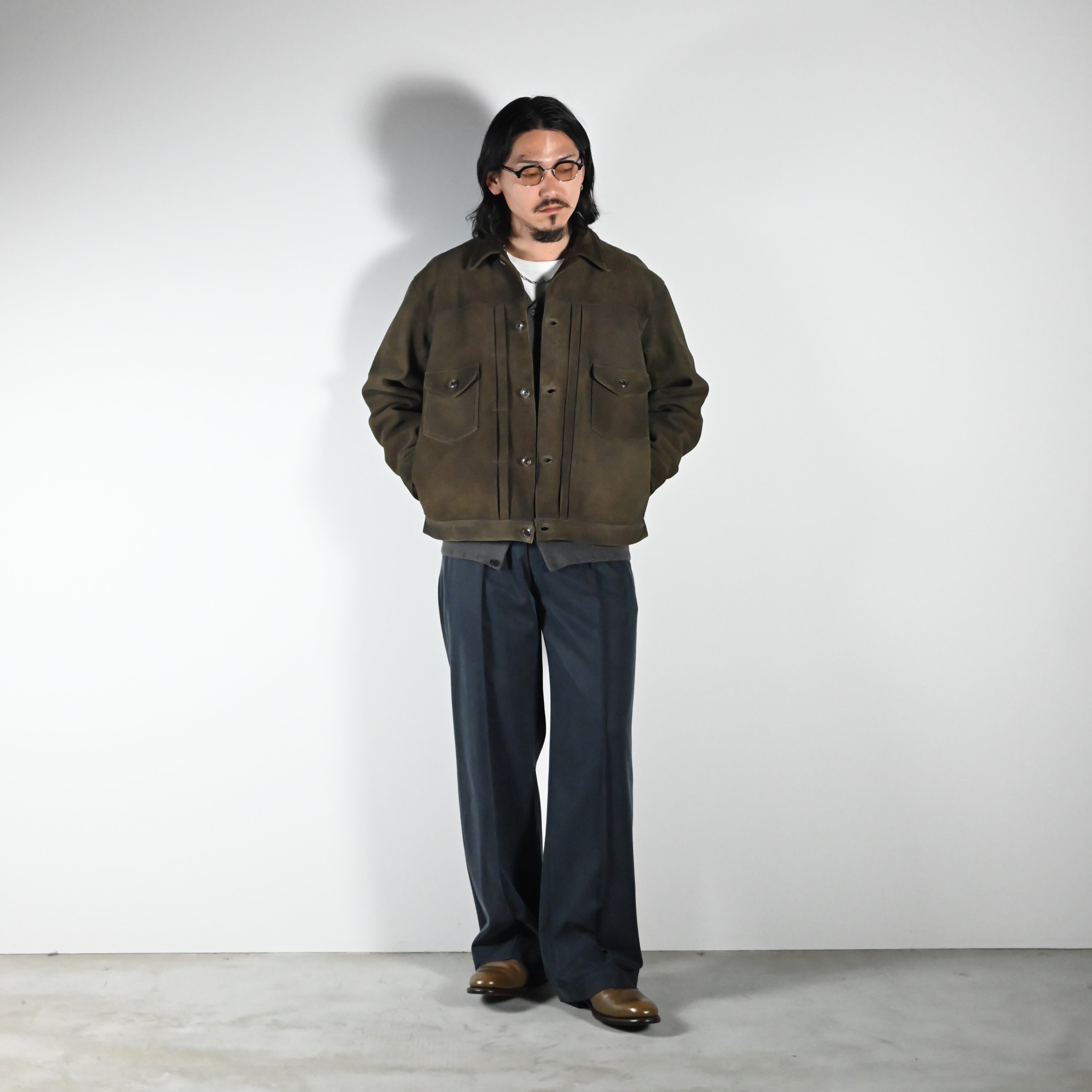 OLD JOE(オールドジョー)DOUBLE-PLEATED BUGS TROUSERコーディネート