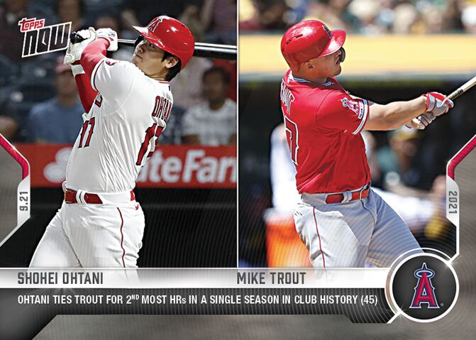 大谷翔平＆マイク・トラウト topps MLB カード - 模型