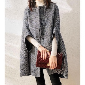 A-line cloak coat 402143