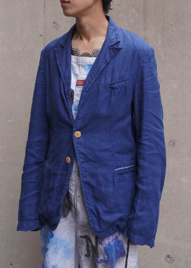 Jean's Paul Gaultier linen single tailored jacket
