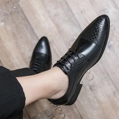 pointed toe casual leather shoes 00274