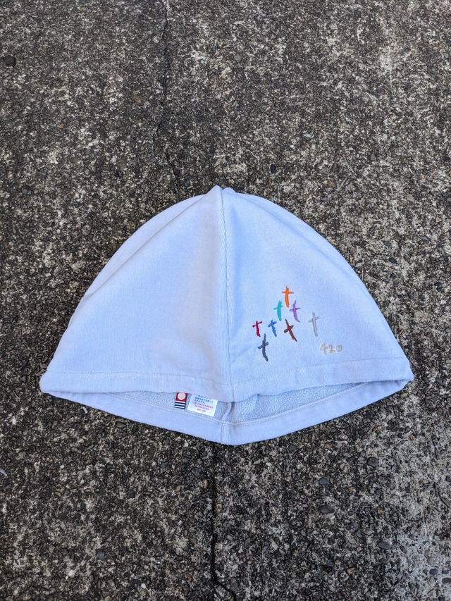 "深緑" original sauna hat / made in 今治 / LIGHT GREY