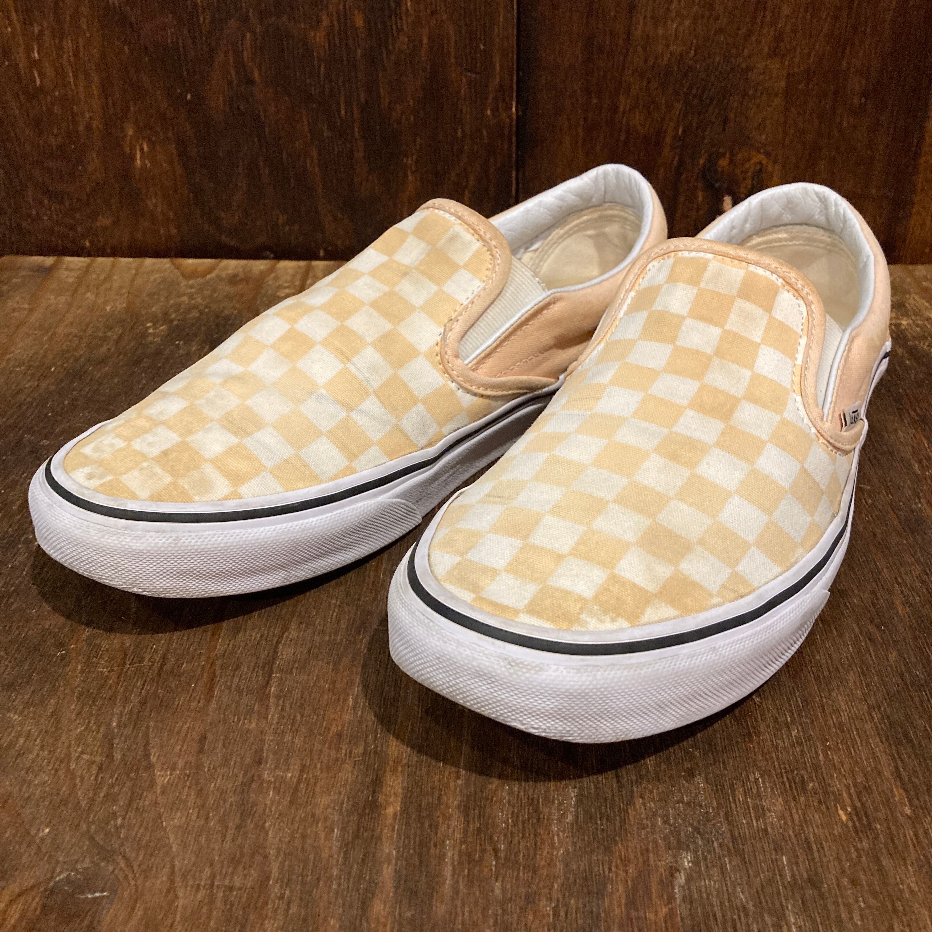 VANS バンズ スリッポン チェック 27.5cm ガムソール 【公式通販】
