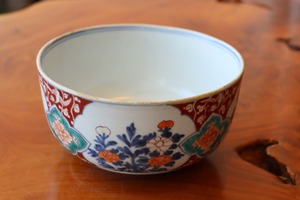 鉢 伊万里焼 色絵 花文