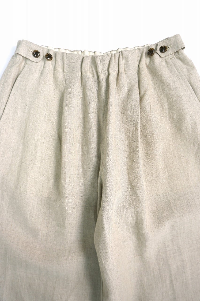 French Linen Wide Easy Pants