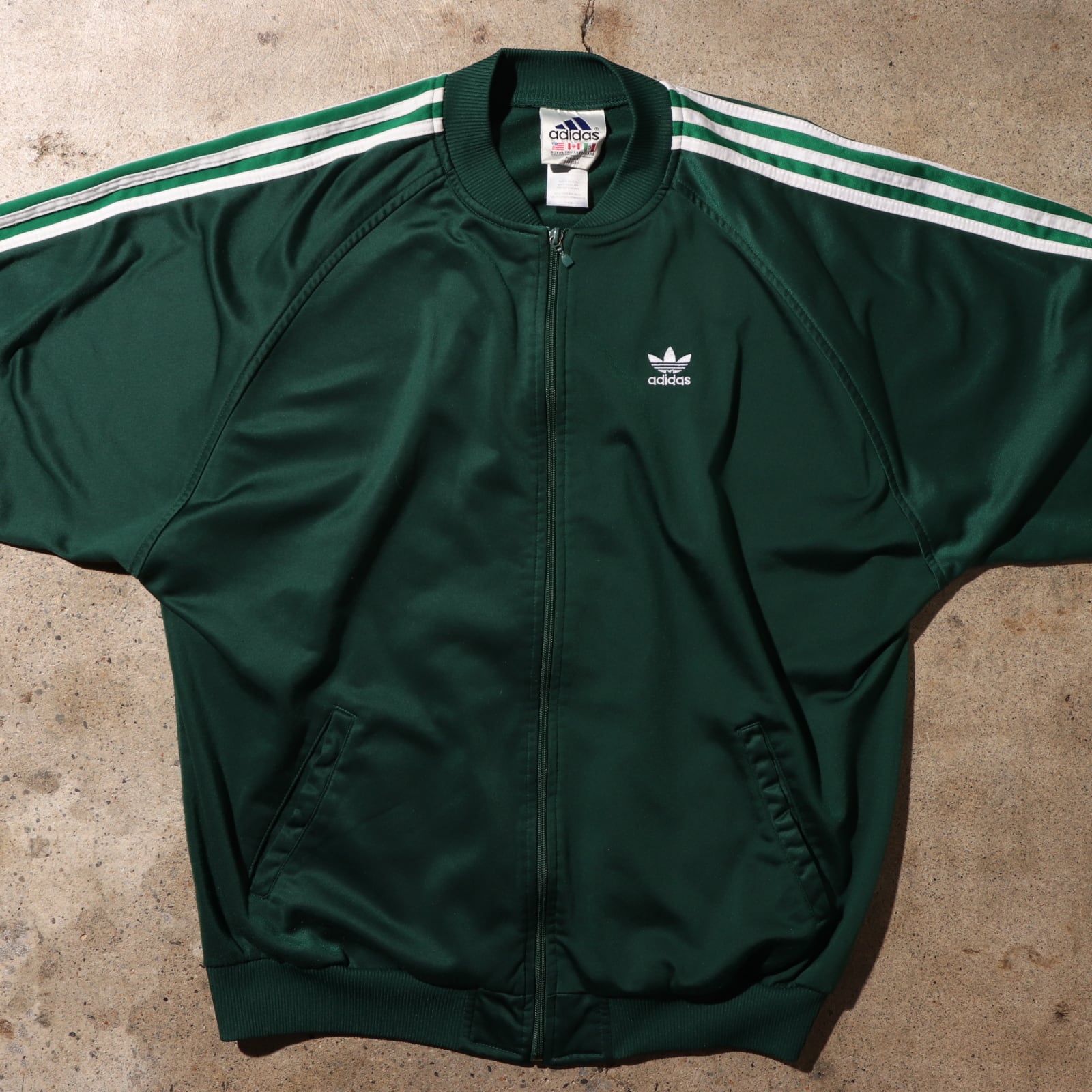 adidas トラックジャケット グリーン 緑色 XL