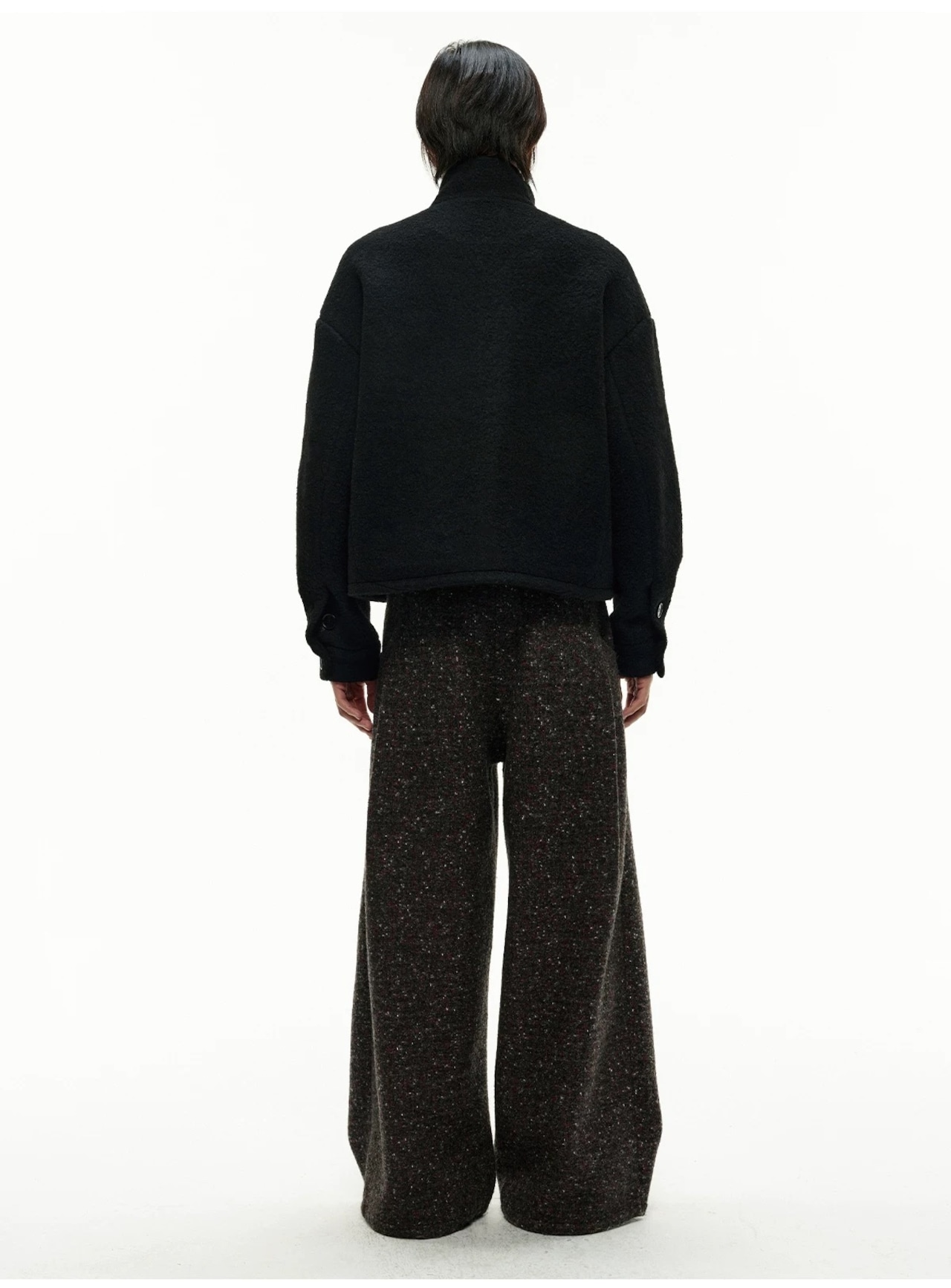 JCAESAR STUDIO Heavy Tweed Wide Trousers