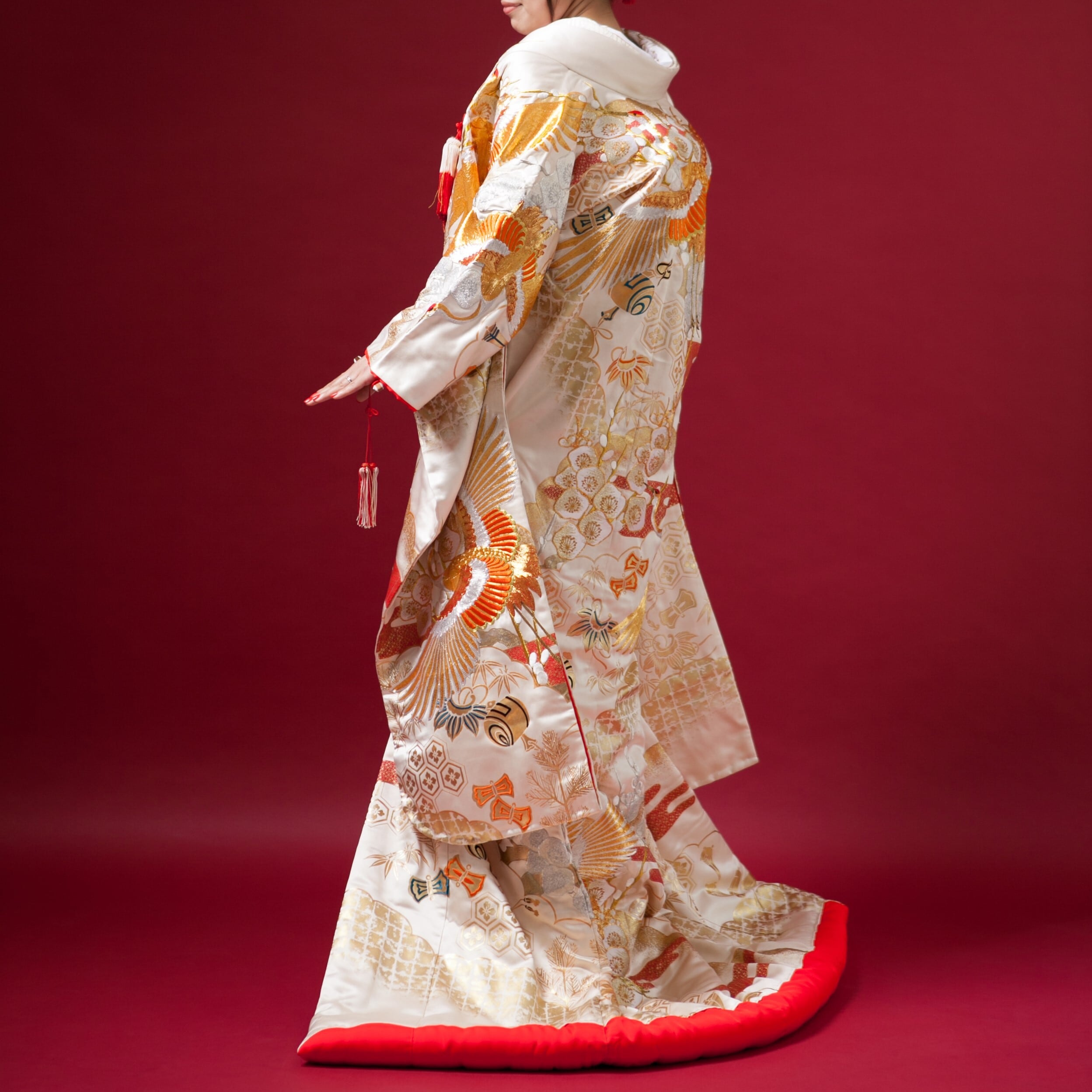 小紋　フルセット　着物　正絹　白地　オリエンタル　O2 モ44 未使用近い 美品 袷 正絹 型染め 江戸小紋 フルセット - メルカリ