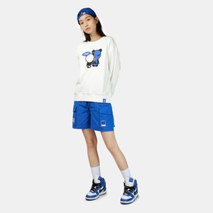 SALE 送料無料 【HIPANDA ハイパンダ】レディース クルーネック スウェット トレーナー WOMEN'S CREW NECK SWEAT SHIRT / BLUE・WHITE