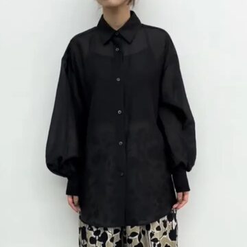 kelen ケレン アシンメトリー フリル デザイン ブラウス 半袖 シャツ 