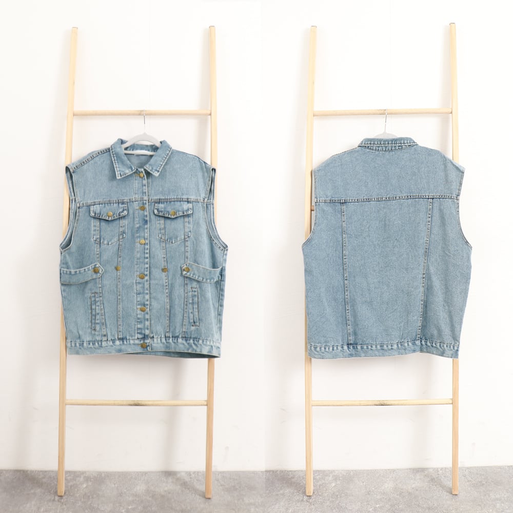 デニム ベスト レディース ジレ 大人 ストリート系 アメカジ おしゃれ かわいい きれいめ アウター トップス カジュアル 大人可愛い 大人女子