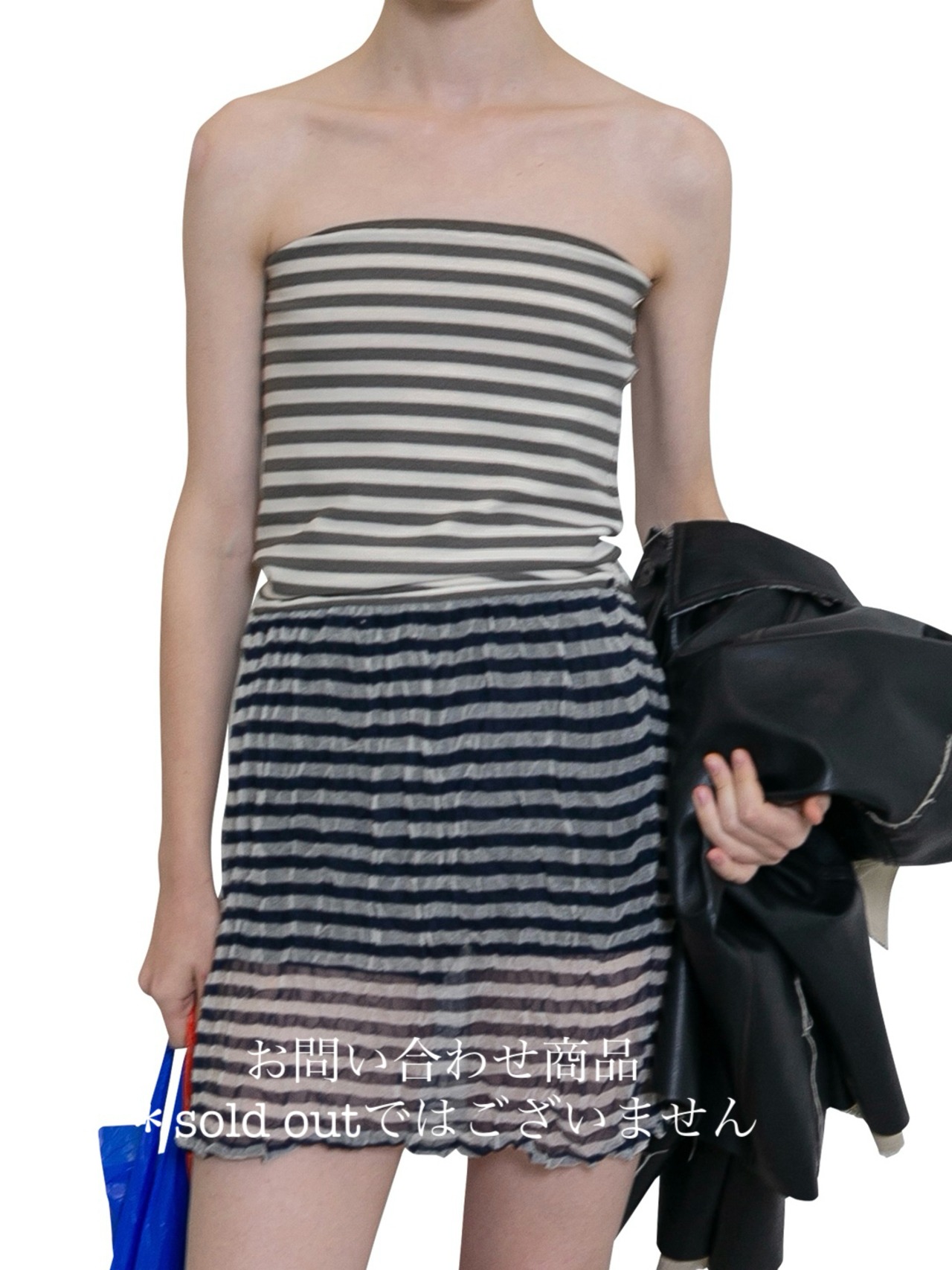 PERVERZE パーバーズ / Wrinkle Knit Twin Skirt ¥27,500- / スカート - 1