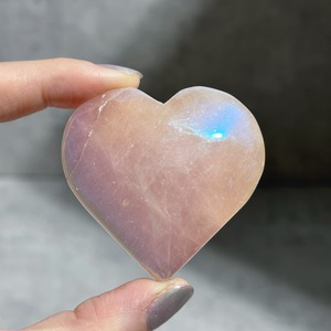 エンジェルオーラローズクォーツ ハート32♡Angel Aura Rose Quartz♡天然石・鉱物・パワーストーン