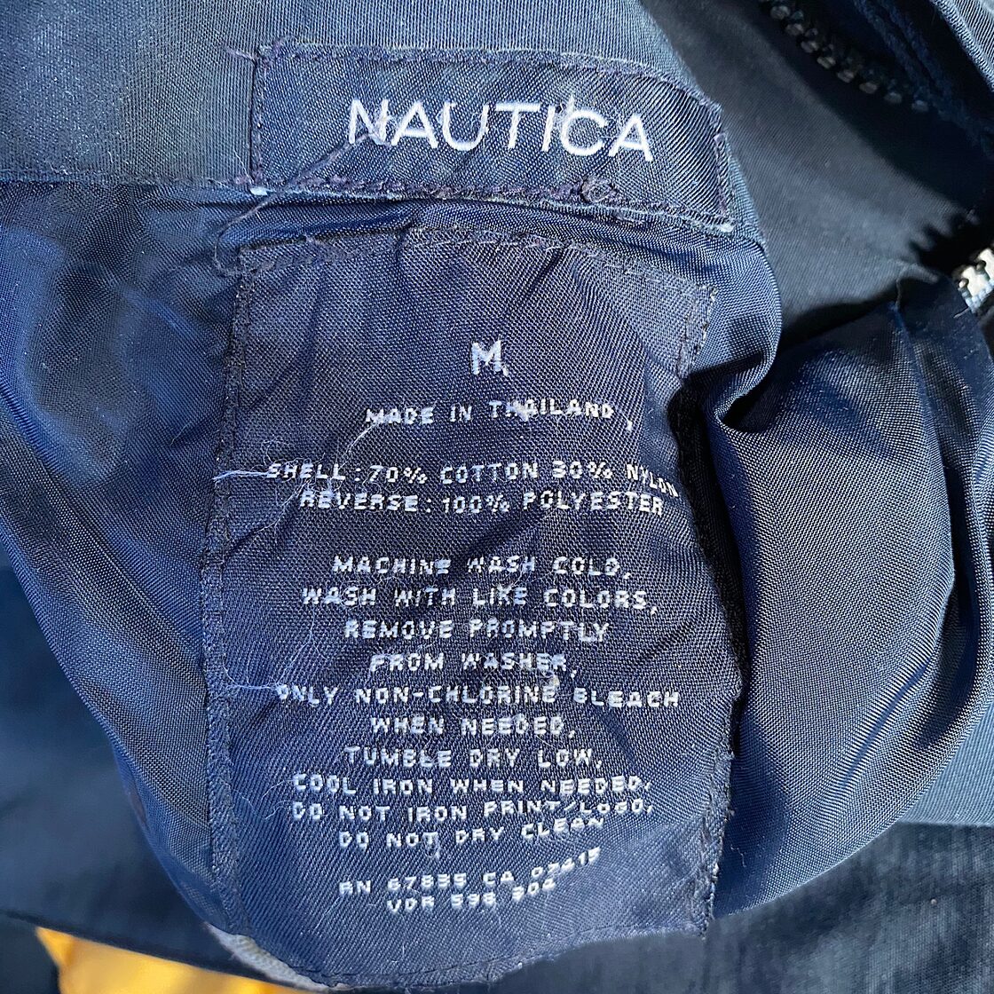 NAUTICA ノーティカ リバーシブル セーリングジャケット メンズM 古着 