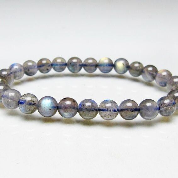 ラブラドライト ブレスレット 7mm 一点物 メール便可 [M便 1/10] 111-44807