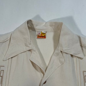 9796 somi 開襟シャツ 半袖シャツ オーバーサイズ ラインデザイン XL