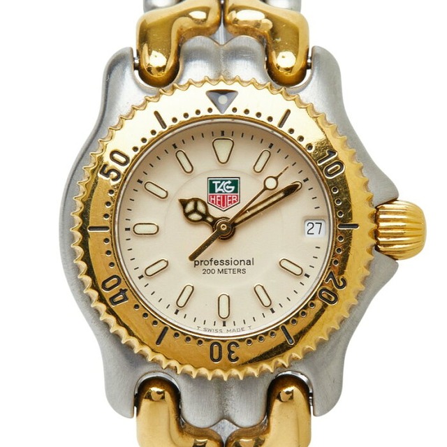 タグホイヤー セル 腕時計 WG1421-0 クオーツ ベージュ文字盤 ステンレススチール メッキ レディース TAG HEUER 【中古】