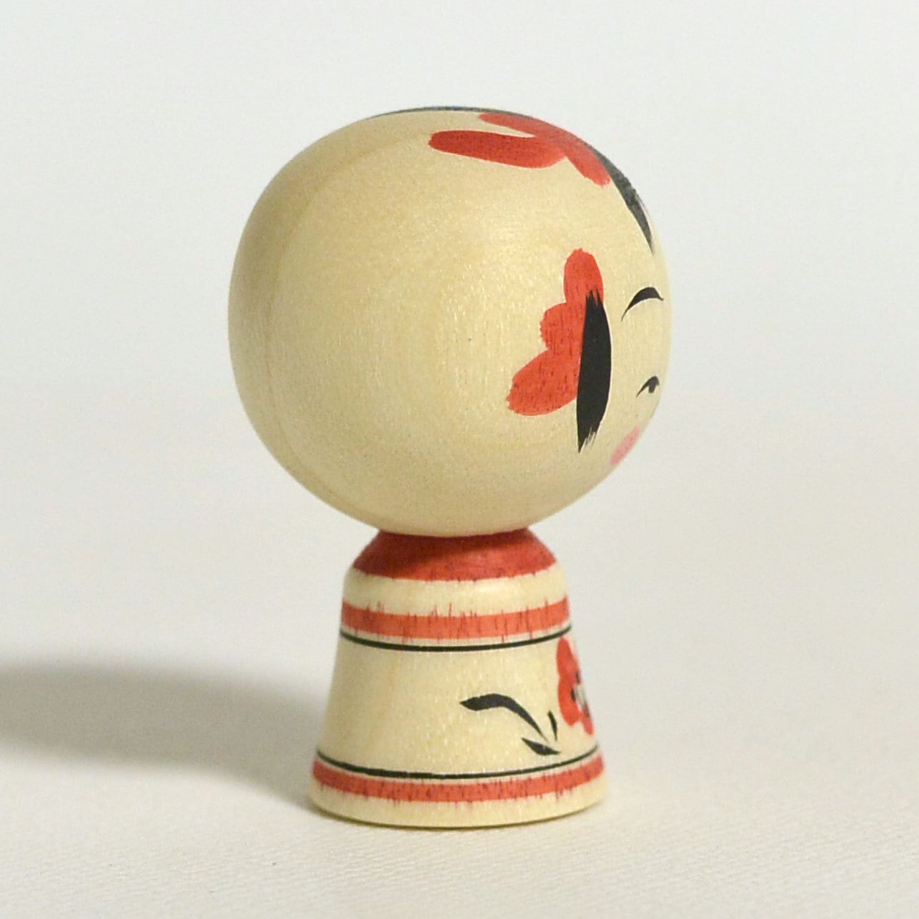 小寸こけし（ミニこけし） 約1寸 約3.5cm 鈴木明 工人（作並系）#2270