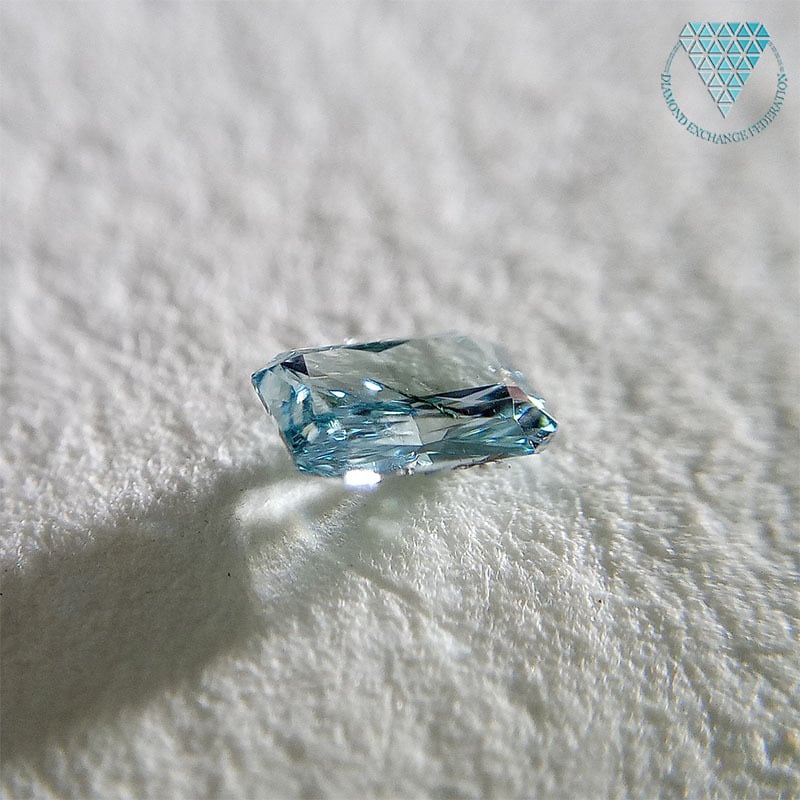 0.139 ct Fancy Intense Blue Green I1 CGL 天然 グリーン ブルー 