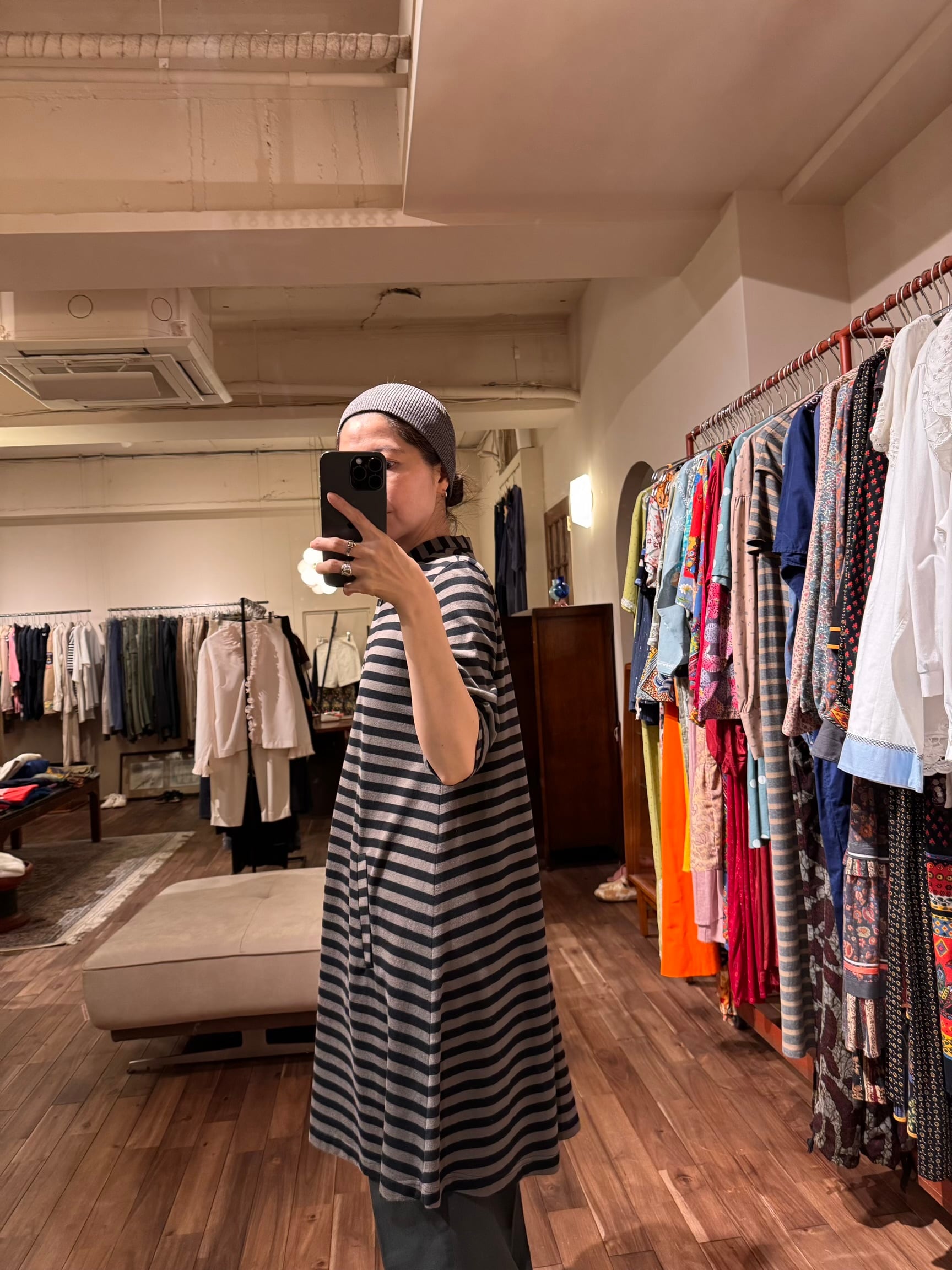 marimekko ボーダーカーディガン ネイビー Mサイズ　状態良 marimekko ボーダー カーディガン | DROOMTUIN_VINTAGE