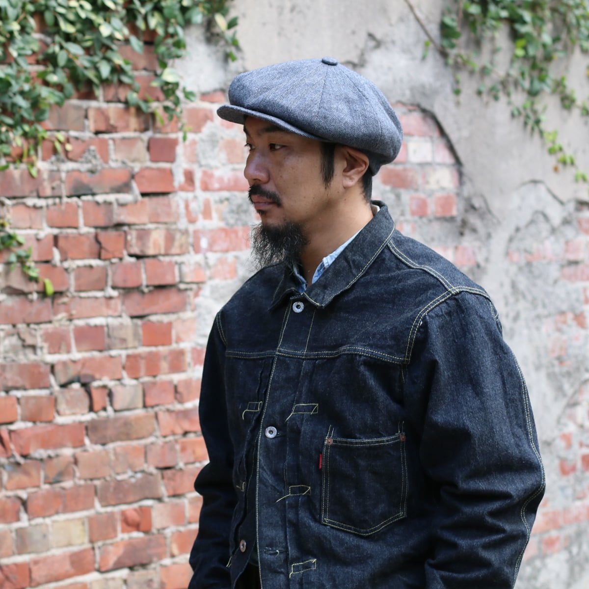 New York Hat Co. ニューヨークハット ウールヘリンボーンニュース