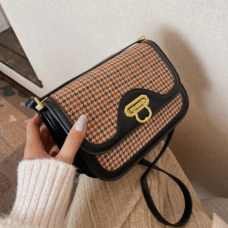 レディースウィンタースタイル 冬物 スクウェア メッセンジャーバッグ 手作りハンドバック74671639273