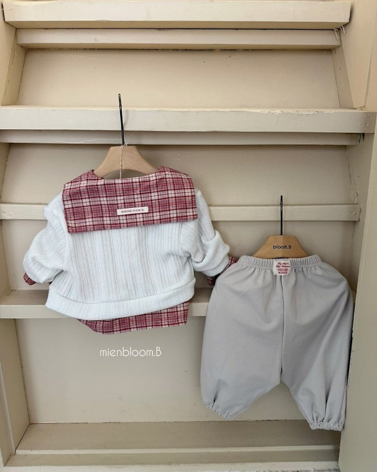 韓国子供服 / 26Autumn / ?取寄?MienbloomB / チェックシャツ / ベビー服 / キッズ服 *1号~11*