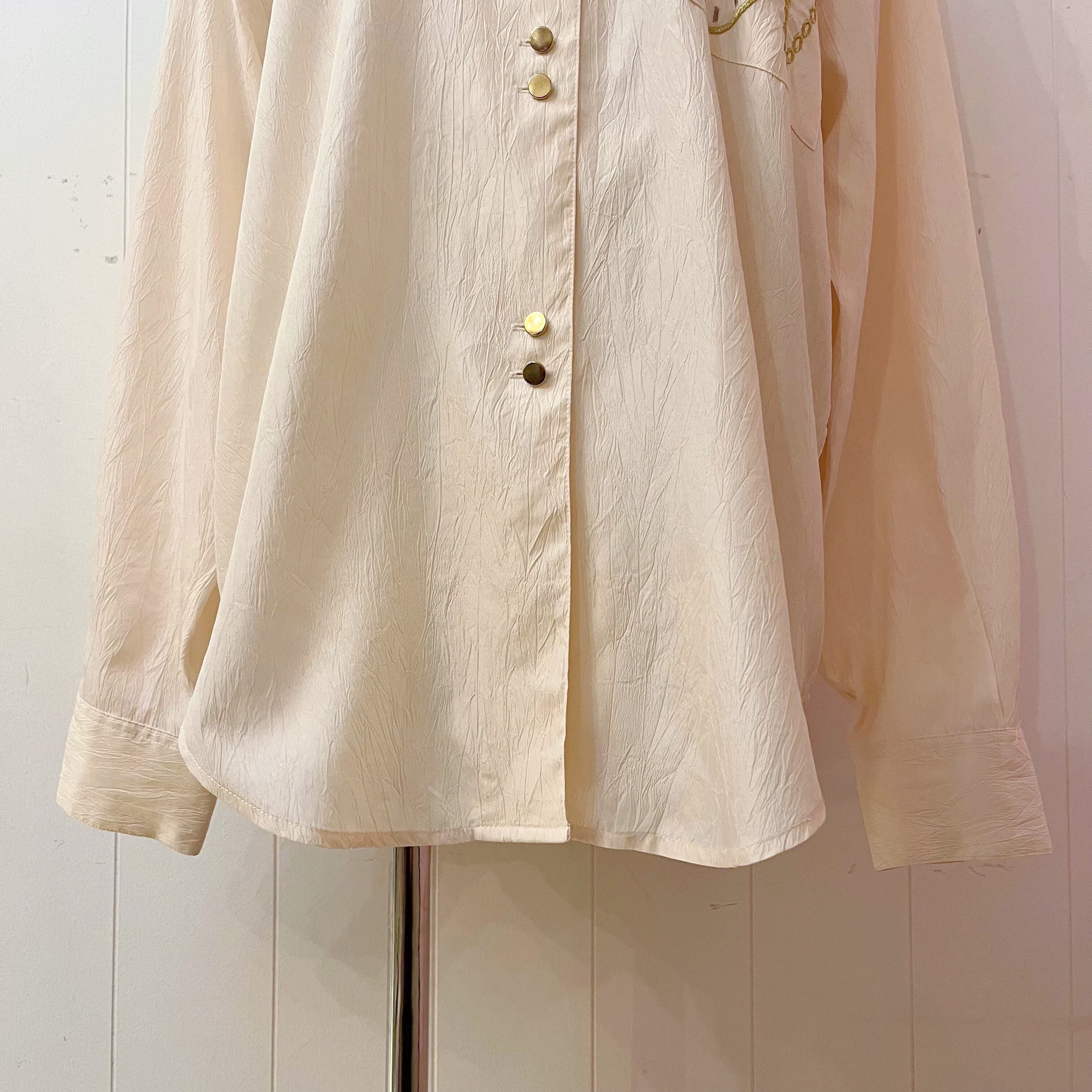 pocket watch crepe blouse