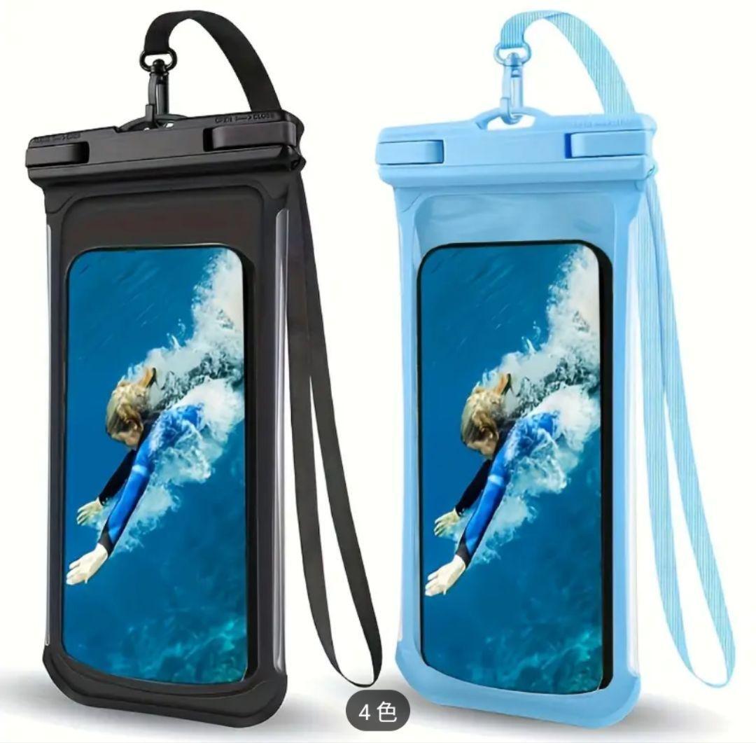 必需品♡防水 スマホ ケース ブラック 海 プール 可愛い 水 守る 定番