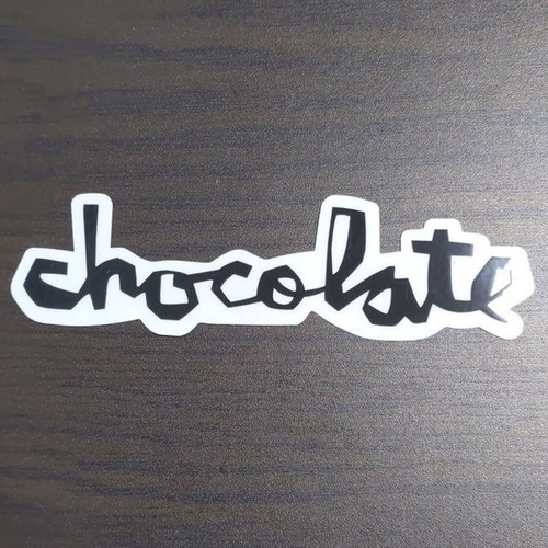 【ST-819】Chocolate Skateboard Sticker チョコレート スケートボード ステッカー Chunk Logo ブラック