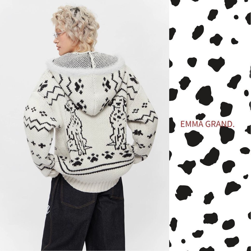 タグ付き未使用 DAKS 44 ウール ニットパーカー ジップアップ 刺繍 乗馬 DAKS（ダックス） ウール ニット帽 メンズ ワッチ メンズ 冬 帽子