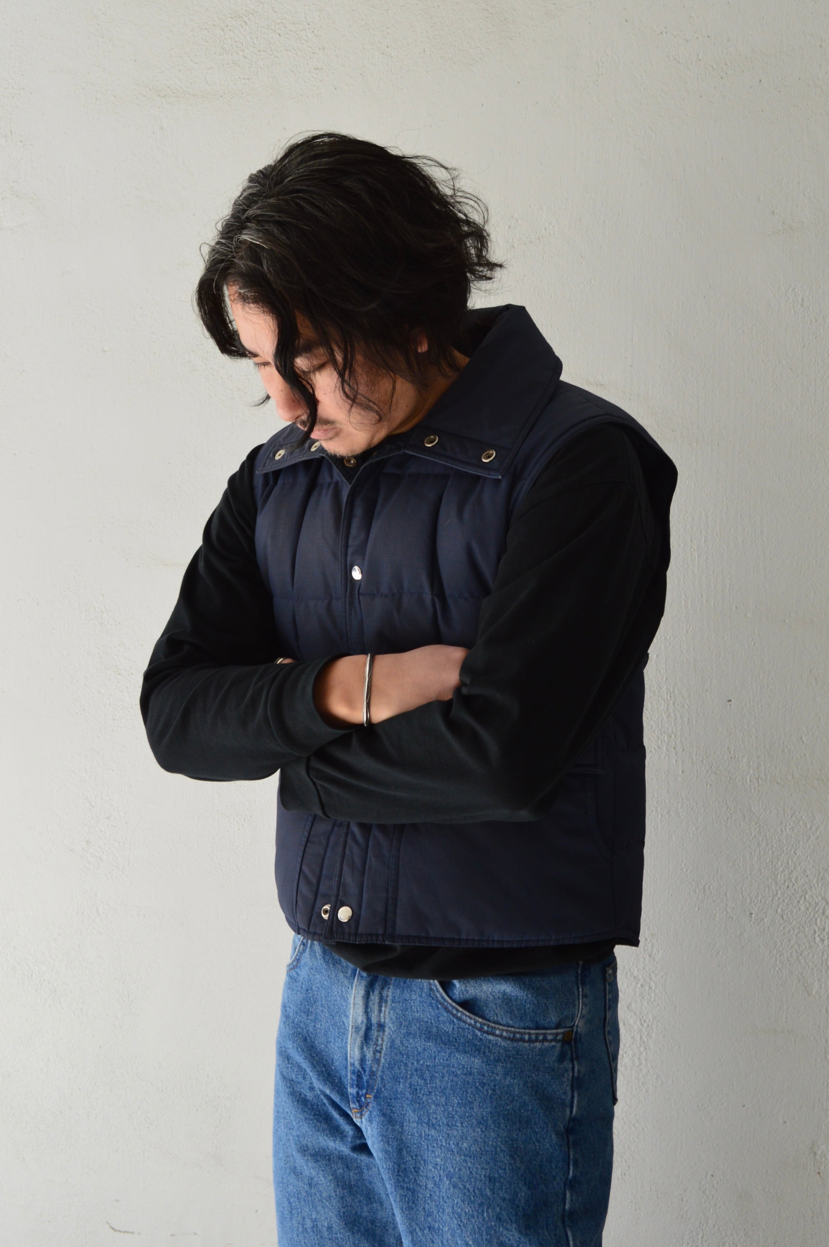 JCPenney 1970's High Neck Down Vest JCペニー 70s ダウンベスト | UOOP