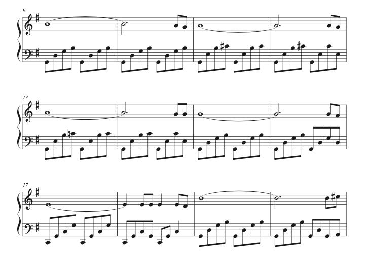 忘れられたとき ピアノソロ楽譜