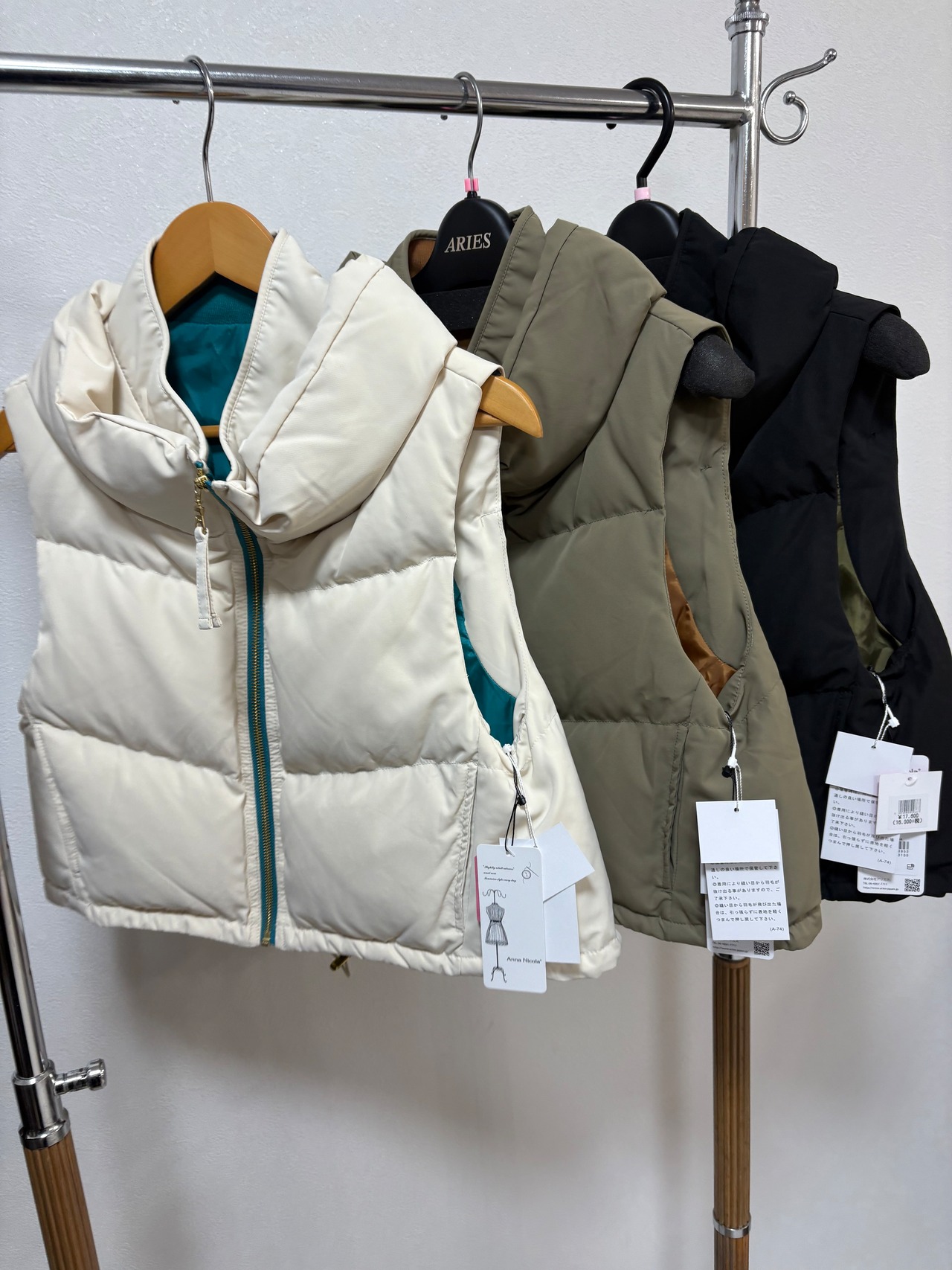 A.N.L ショートダウンベスト　706714F3