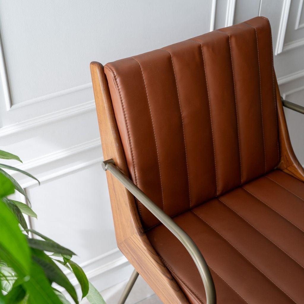 Karak Arm Chair Brown / カラックアームチェア ブラウン K03095MS6