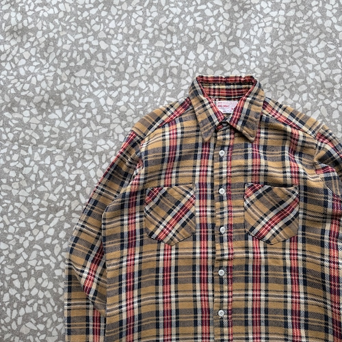 BIGMAC / 70's flannel shirt sizeM