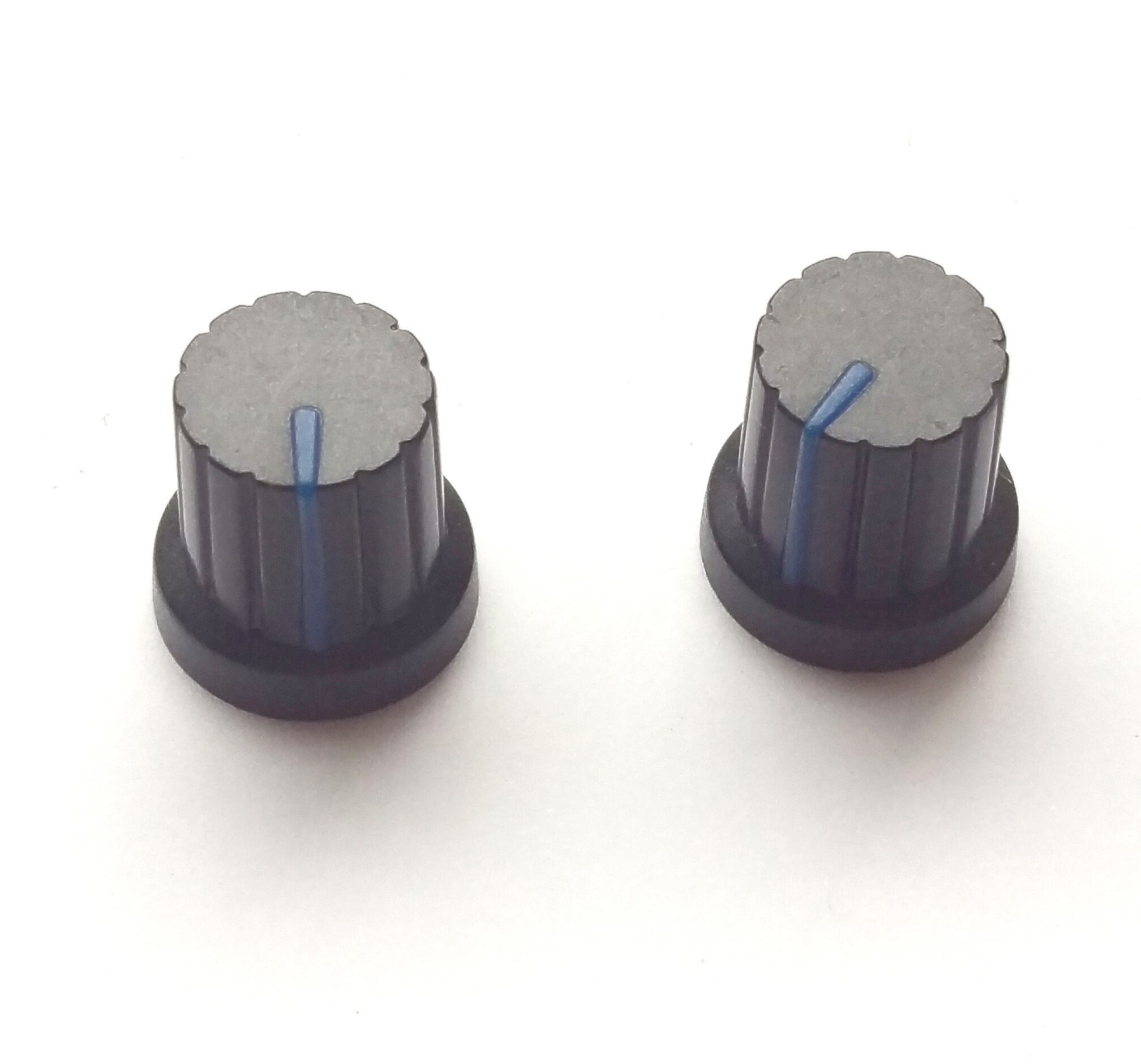 マグネット】シンセツマミ型マグネット 黒×ブルー Synth Knob Magnet