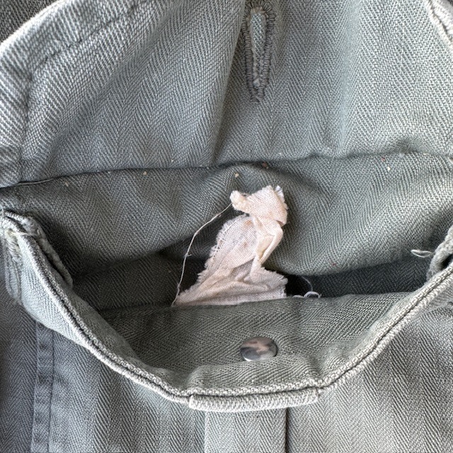 US Army M-41 HBT Shirt Jacket 46R 40s 画像6