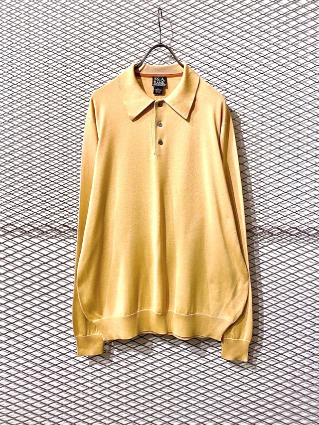 USA Vintage - Silk Knit Polo Shirt (size-L) ¥11000+tax