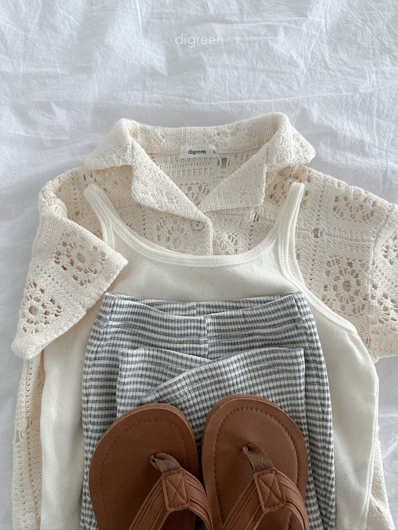 【送料無料/取寄/韓国直送】digreen 26/SM  better day クロシェシャツ｜夏服｜韓国子供服