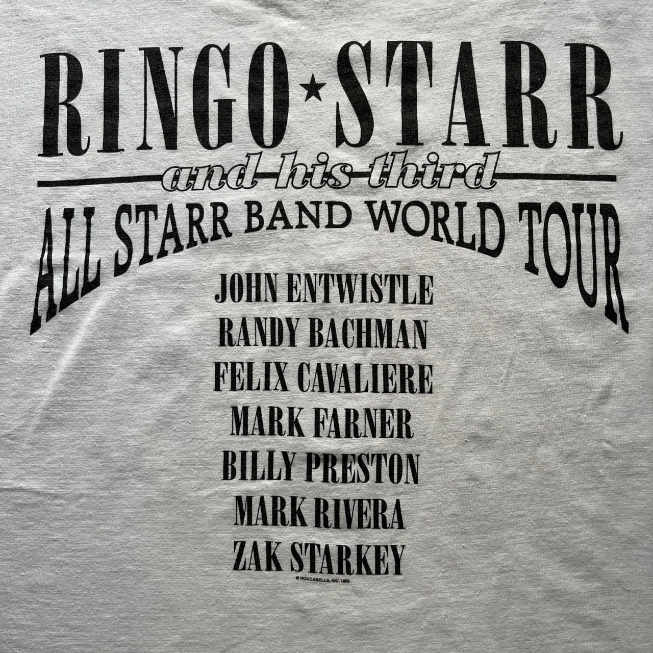 Ringo Starr and His Third All Star Band 1995 World Tour Band Tee