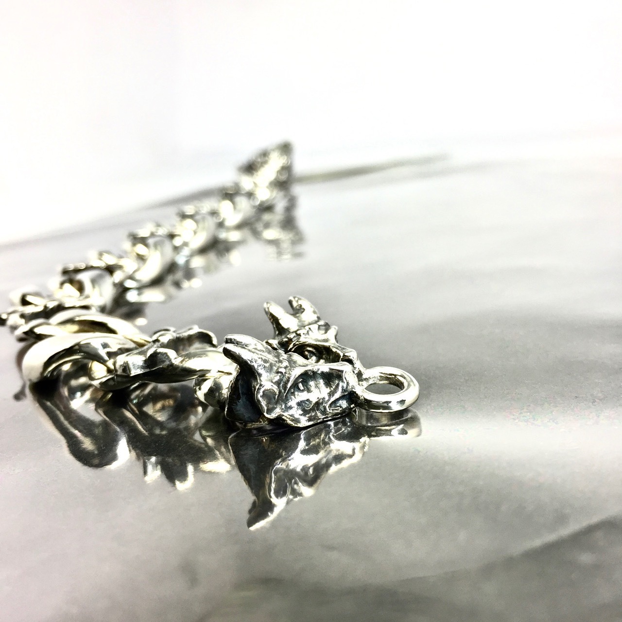 WOLF&GARGOYLES #1 CHAIN BRACELET / ウルフ&ガーゴイル #1 チェーンコンビブレスレット