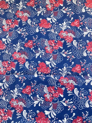 Vintage Russian Print Fabric_004