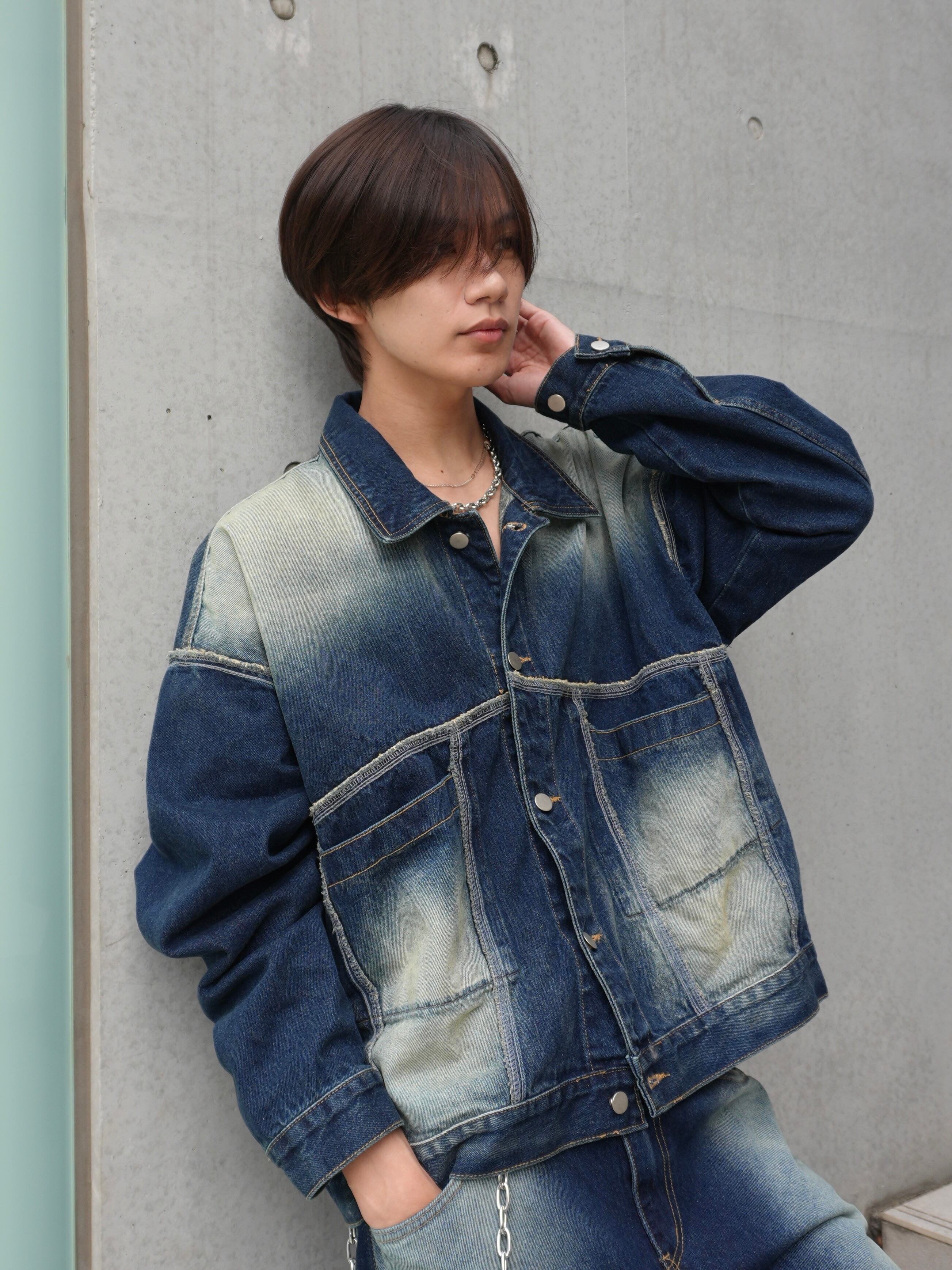 ALUDE SELECT】vintage wash denim jacket | 【ALUDE】韓国メンズ