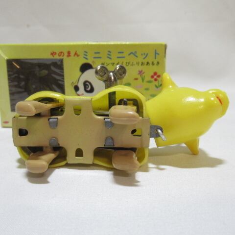 デッドストック やのまん ぜんまい ミニミニペット ウシ ブリキ