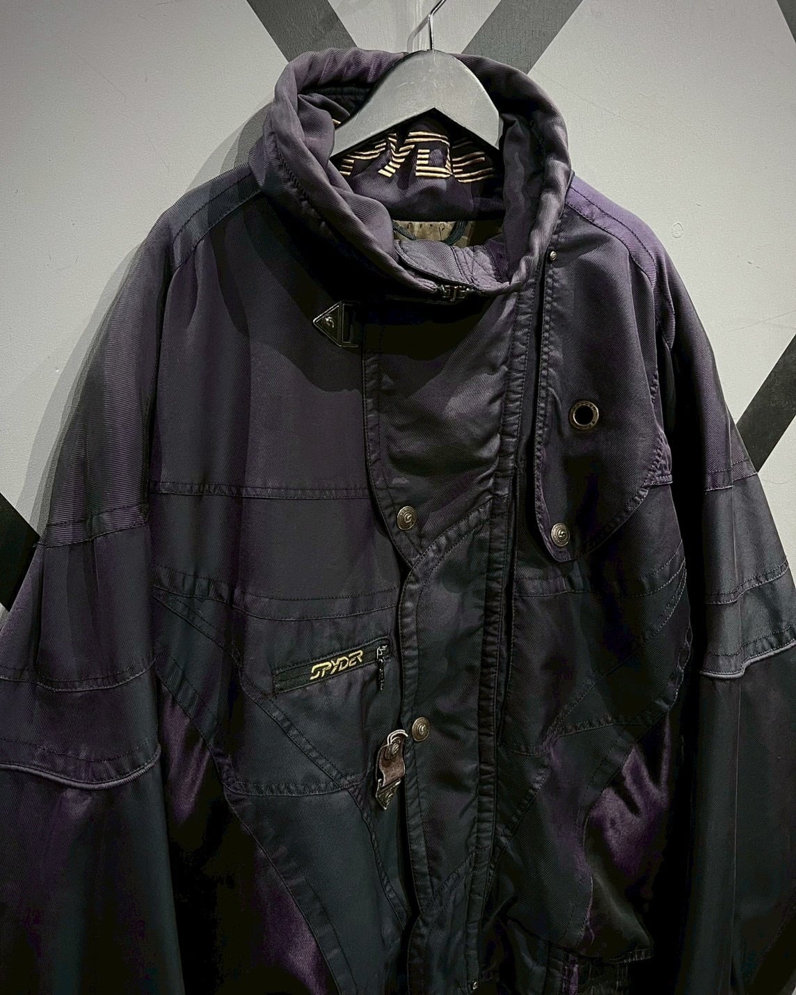X VINTAGE】“SPYDER”80's 玉虫 Metallic Purple Ski Gear Jacket