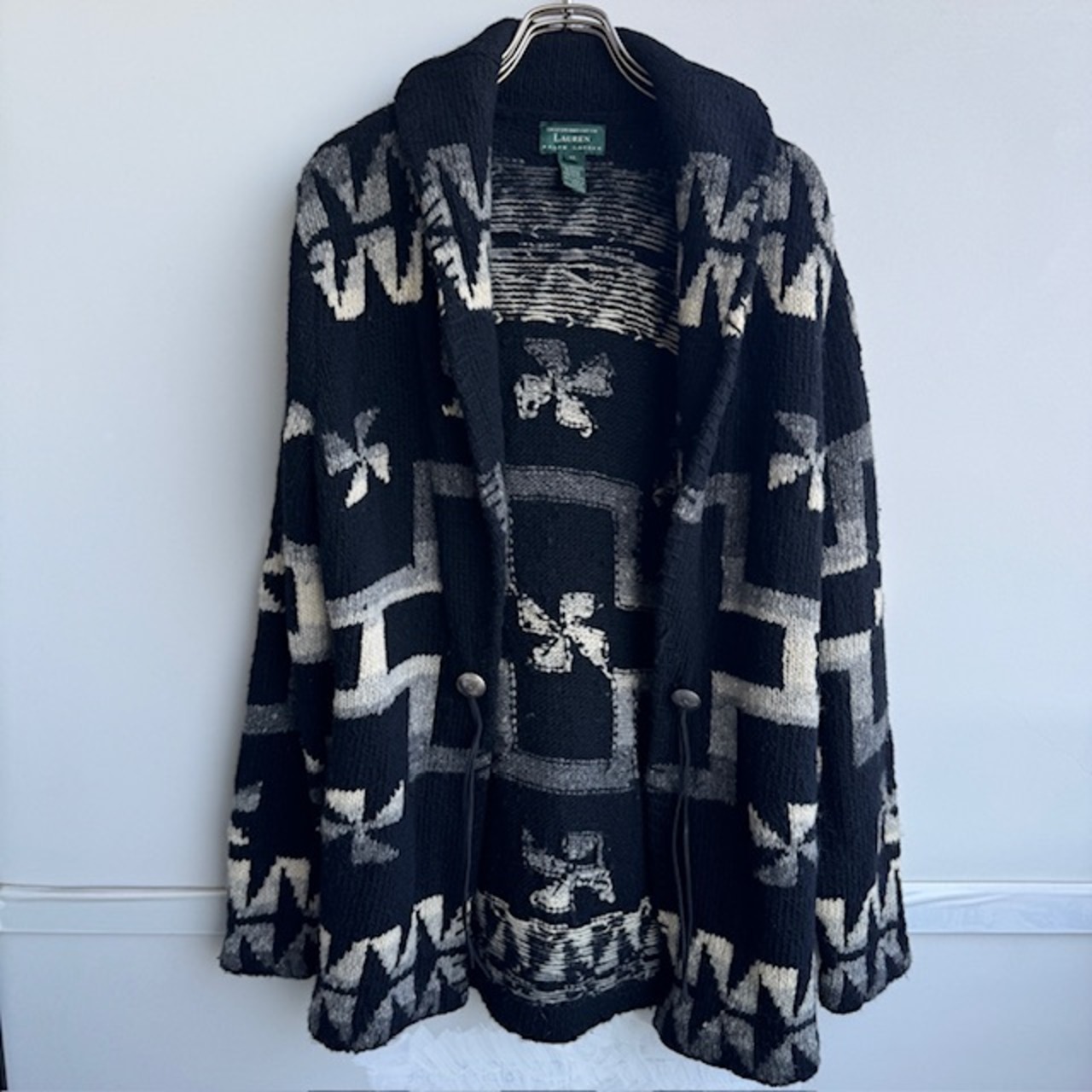 Ralph Lauren ハンドニット 風車柄 90s M 画像5