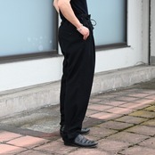 山内(ヤマウチ)、ウォッシュドウールリネンツイル・ツナギパンツ、ウールシャギー・スタンドカラーシャツジャケット